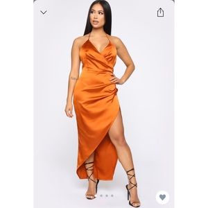 Satin Midi Dress